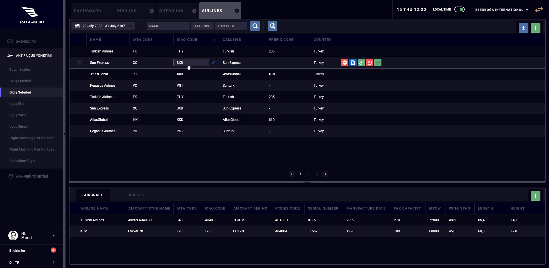 Aviator App UI Design
