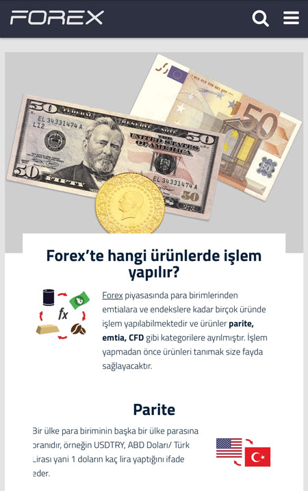 Forex Mobile UI Design