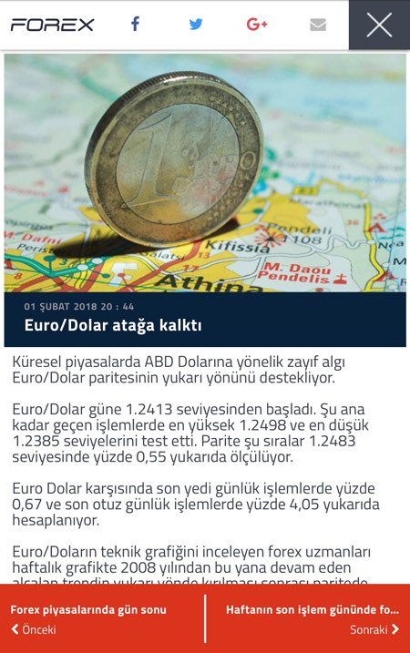 Forex Mobile UI Design