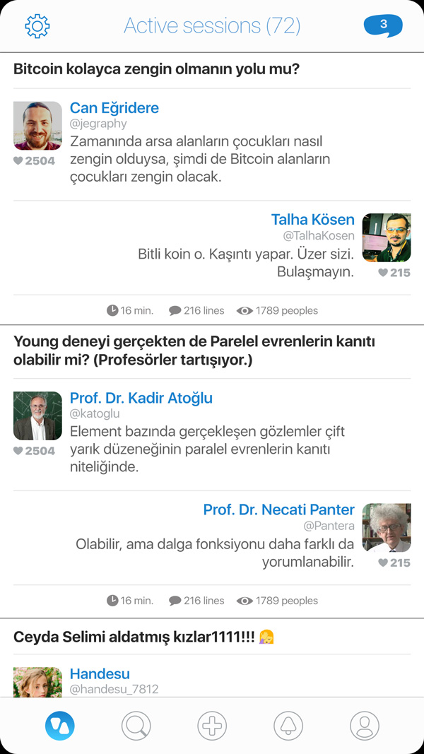 Transparent chat App UI Design
