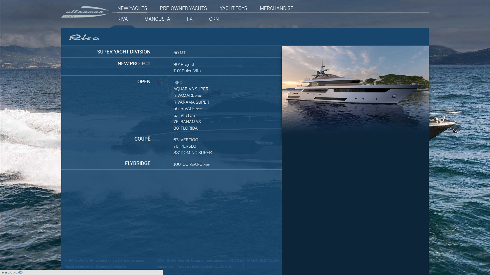 Ultramar Yacht Web Design